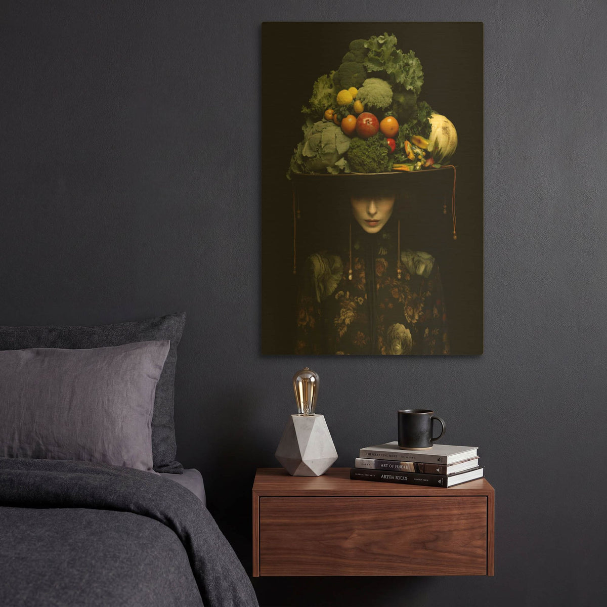 'Natures Crown' By r3darch0n Gold Metal Wall Art