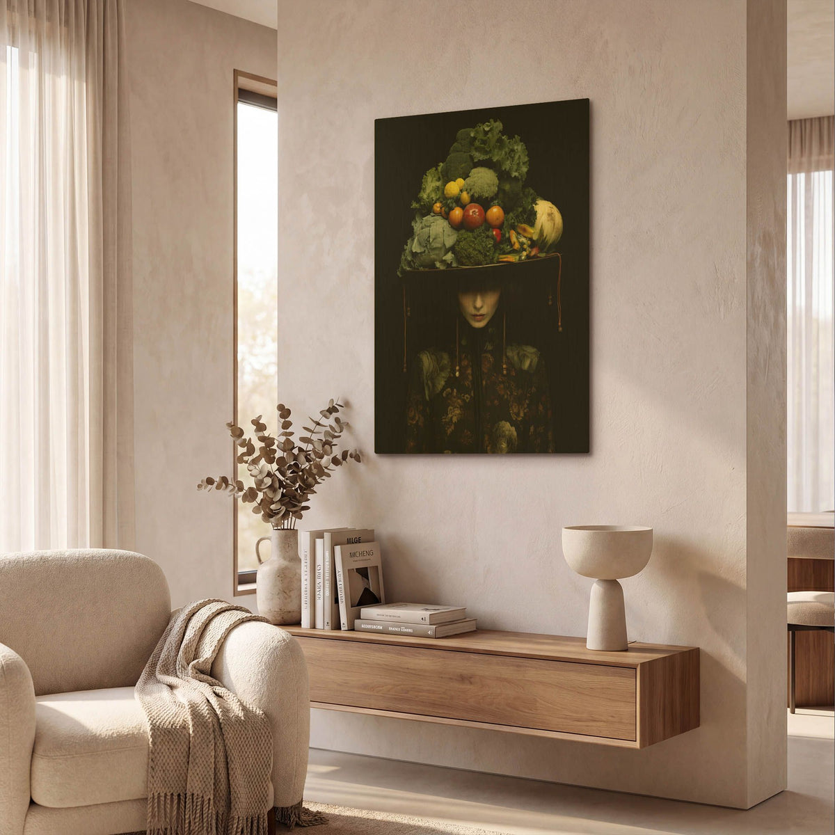 'Natures Crown' By r3darch0n Gold Metal Wall Art