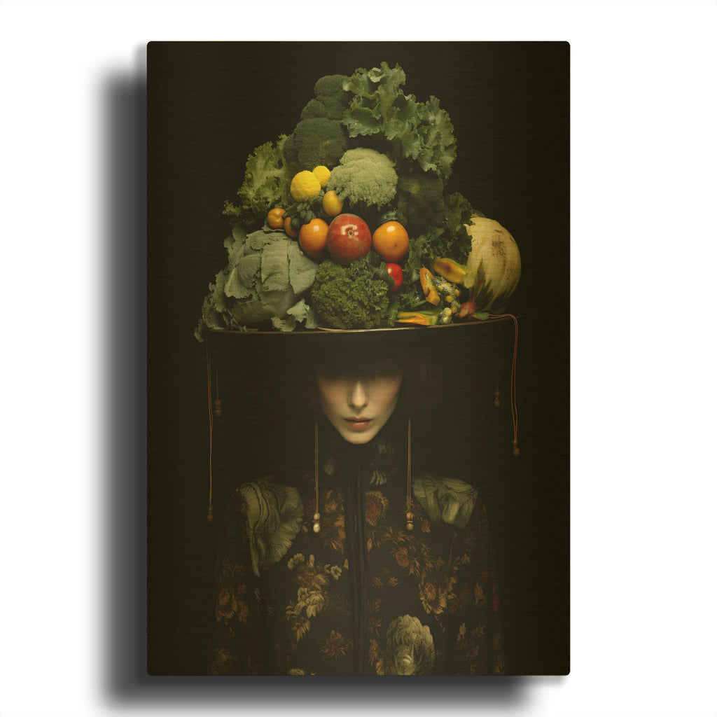 'Natures Crown' By r3darch0n Gold Metal Wall Art