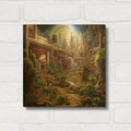 'Natures Urban Encore' By r3darch0n Gold Metal Wall Art