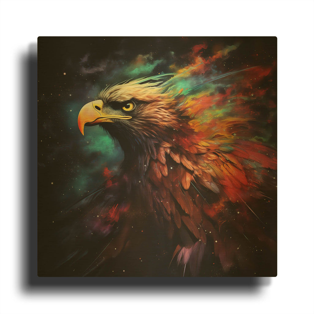 'Nebular Eagles Domain' By r3darch0n Gold Metal Wall Art