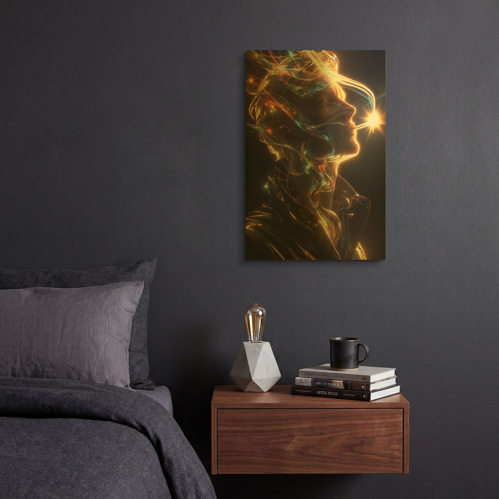 'Nebulous' By r3darch0n Gold Metal Wall Art