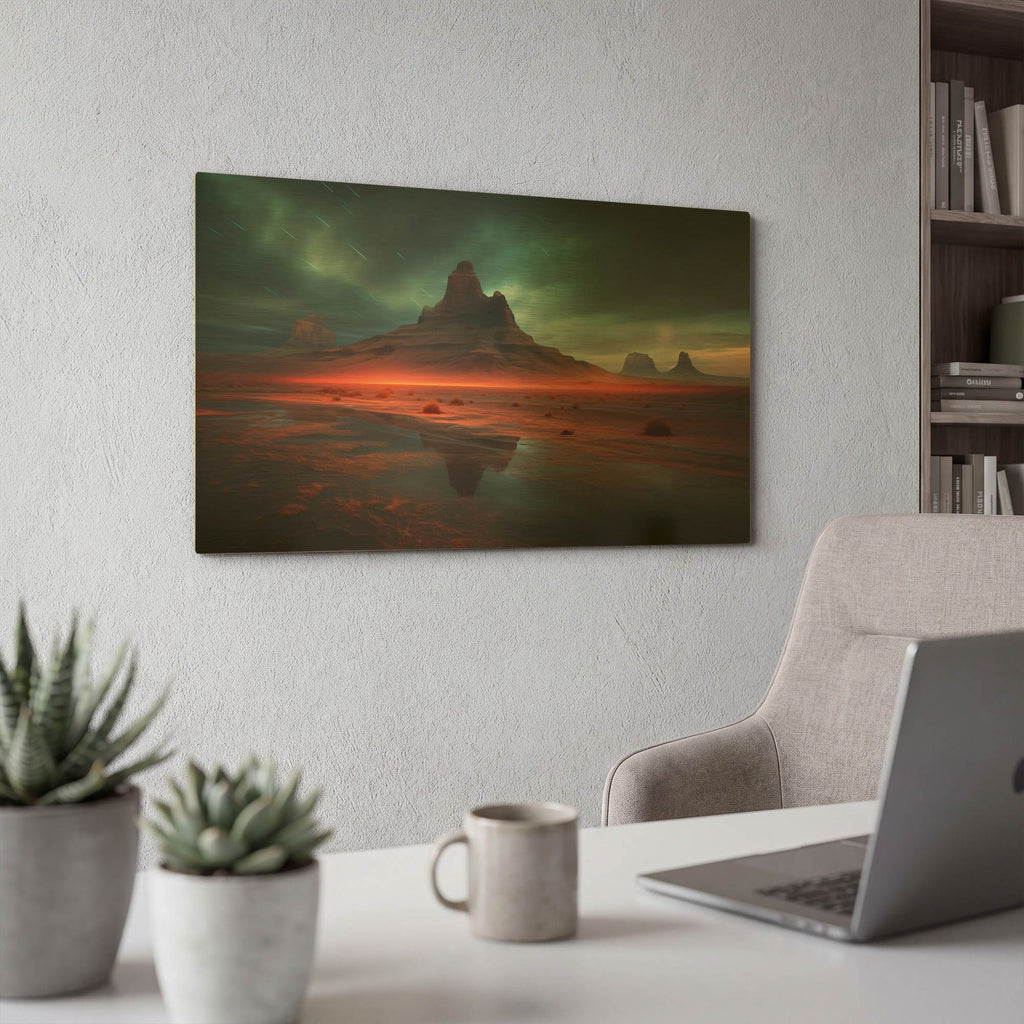 'Neon Sahara' By r3darch0n Gold Metal Wall Art