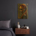 'Ode to the Haunted' By r3darch0n Gold Metal Wall Art