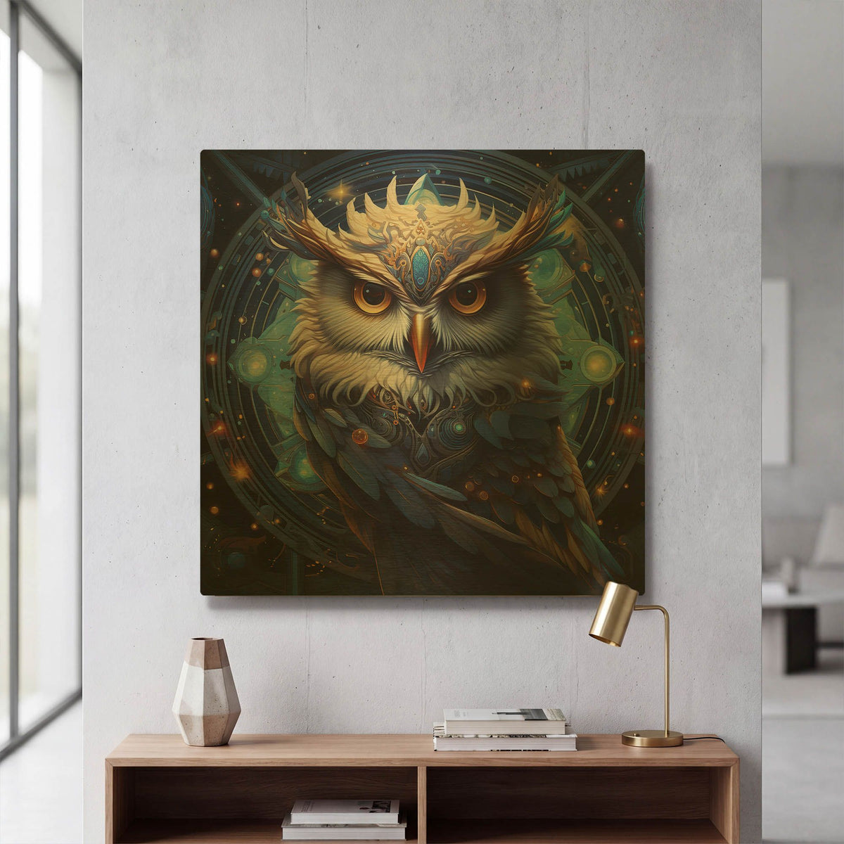 'Oracle of the Starry Wisdom' By r3darch0n Gold Metal Wall Art