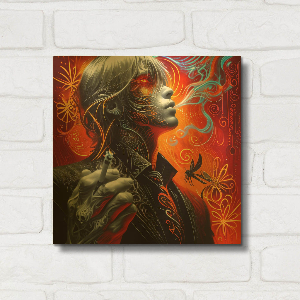 'Pardon Me' By r3darch0n Gold Metal Wall Art