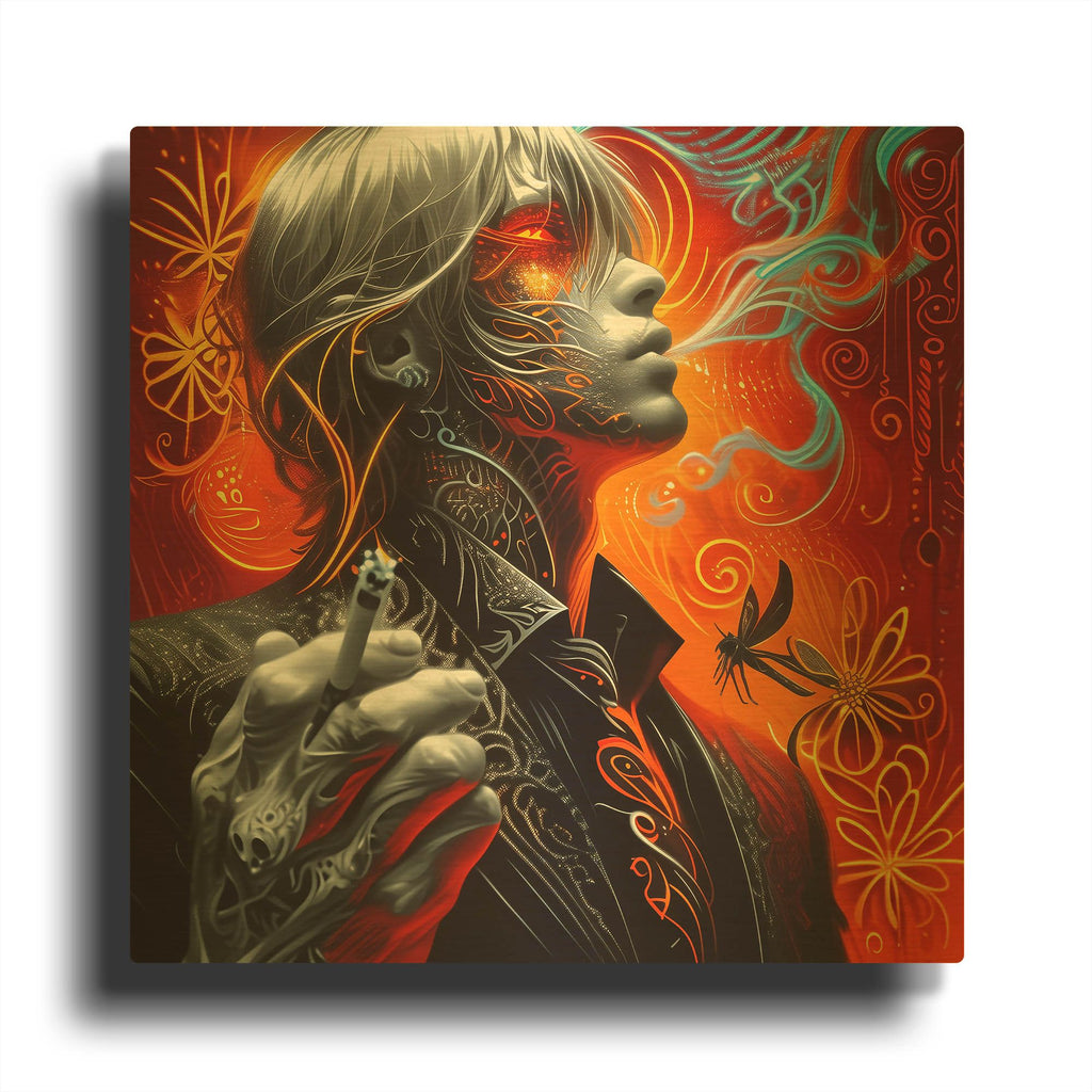'Pardon Me' By r3darch0n Gold Metal Wall Art
