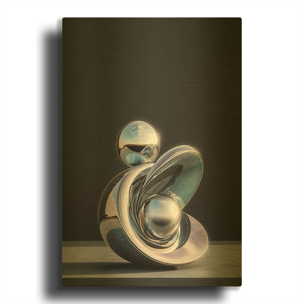 'Passion' By r3darch0n Gold Metal Wall Art