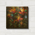 'Radiant Dance of Leaves' By r3darch0n Gold Metal Wall Art