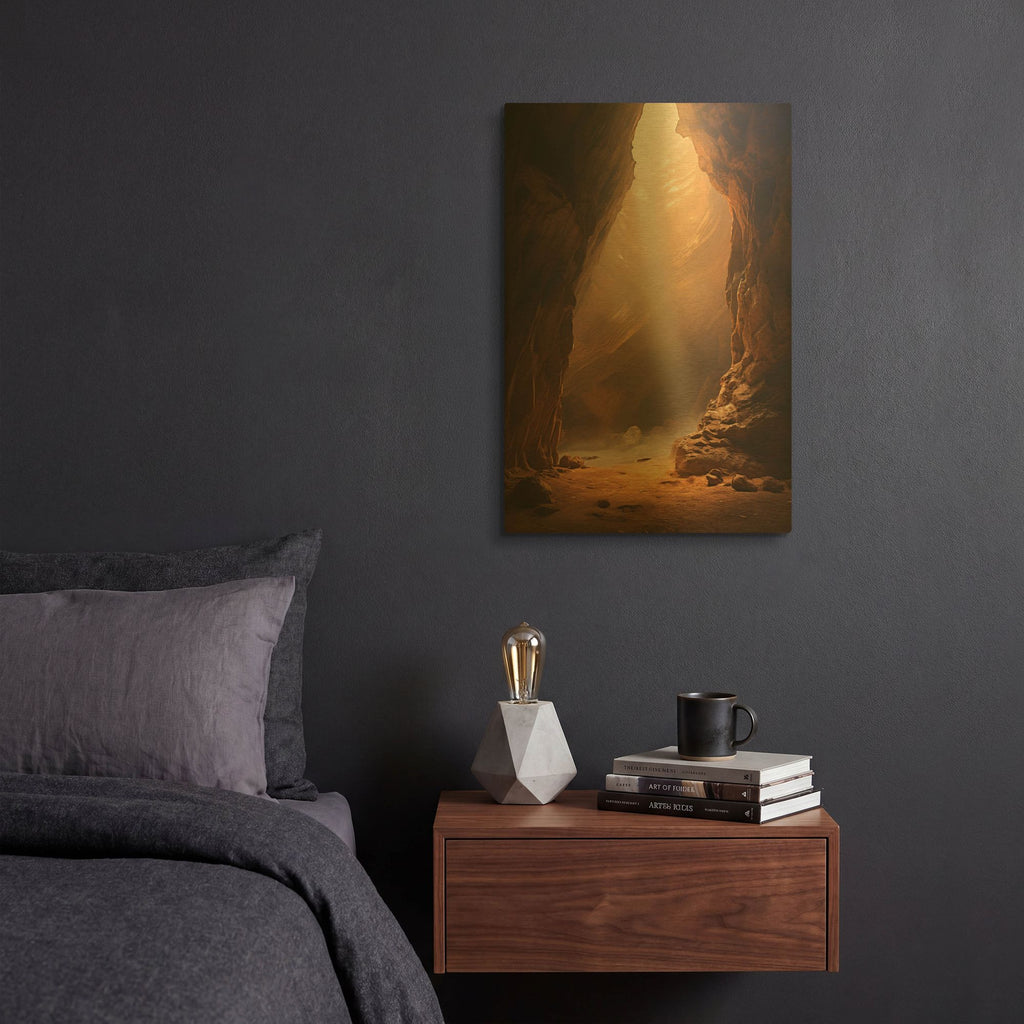 'Rise with the Sun' By r3darch0n Gold Metal Wall Art