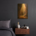 'Rise with the Sun' By r3darch0n Gold Metal Wall Art
