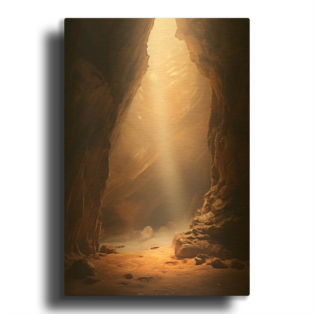 'Rise with the Sun' By r3darch0n Gold Metal Wall Art