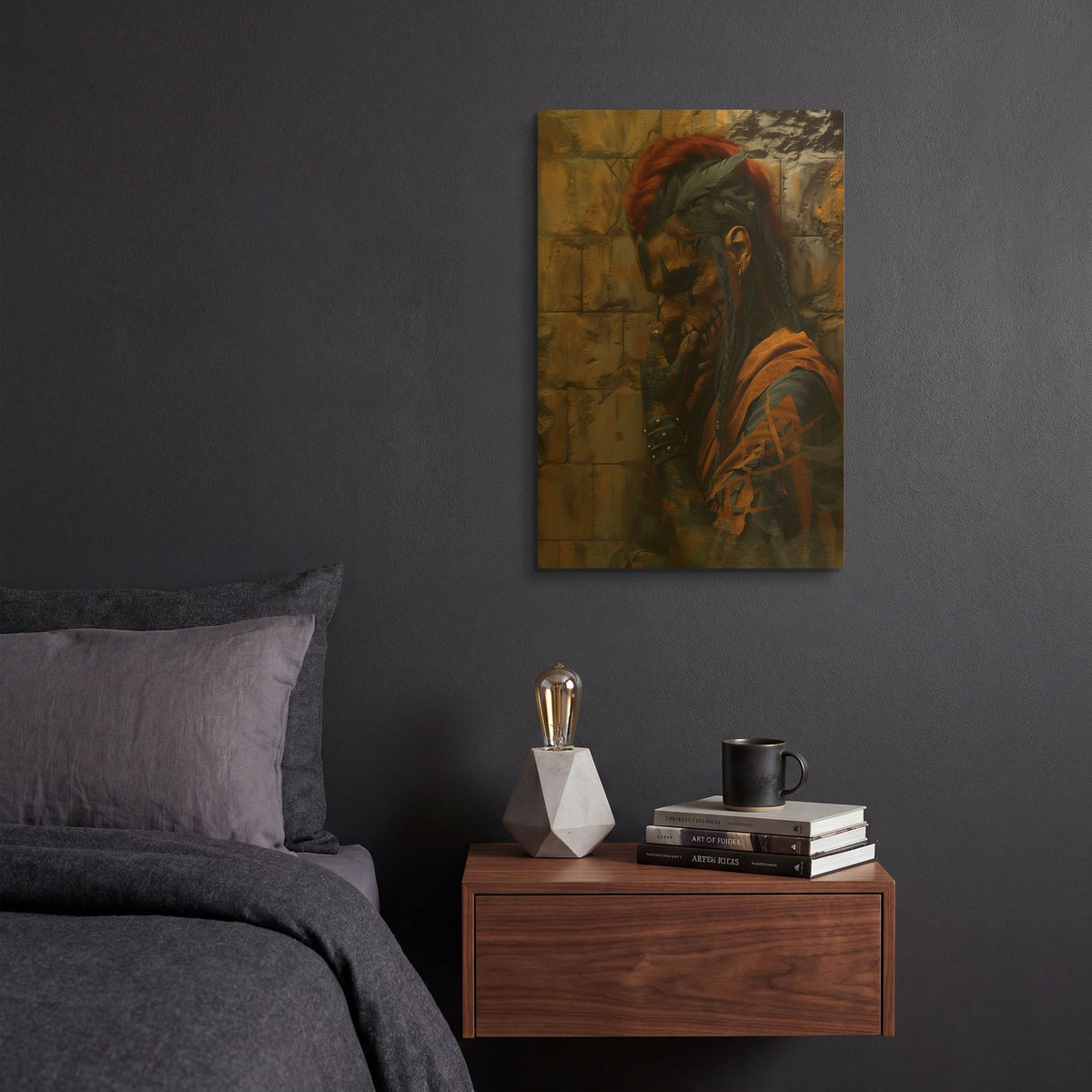 'Ritual Soul' By r3darch0n Gold Metal Wall Art