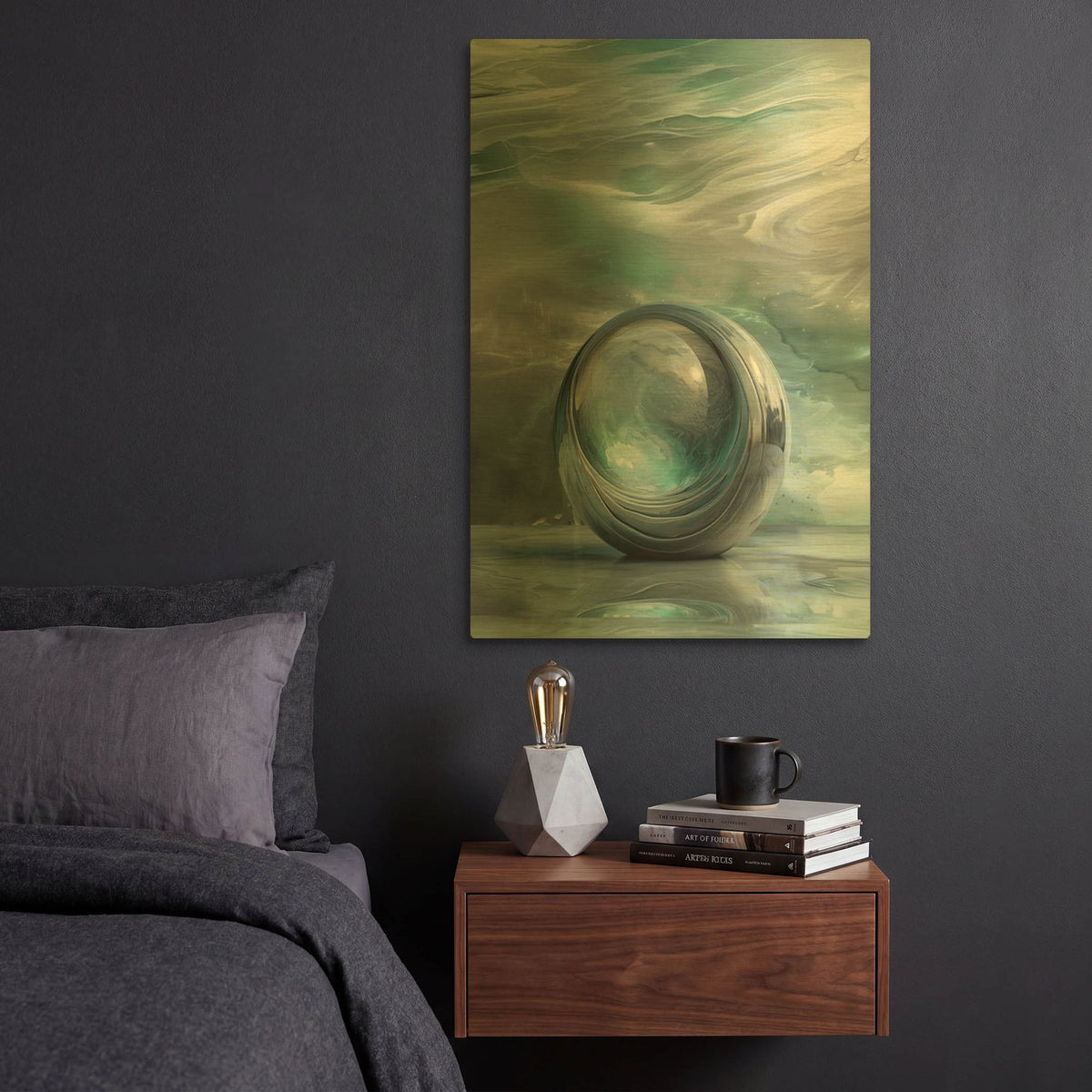 'Serenity 2' By r3darch0n Gold Metal Wall Art