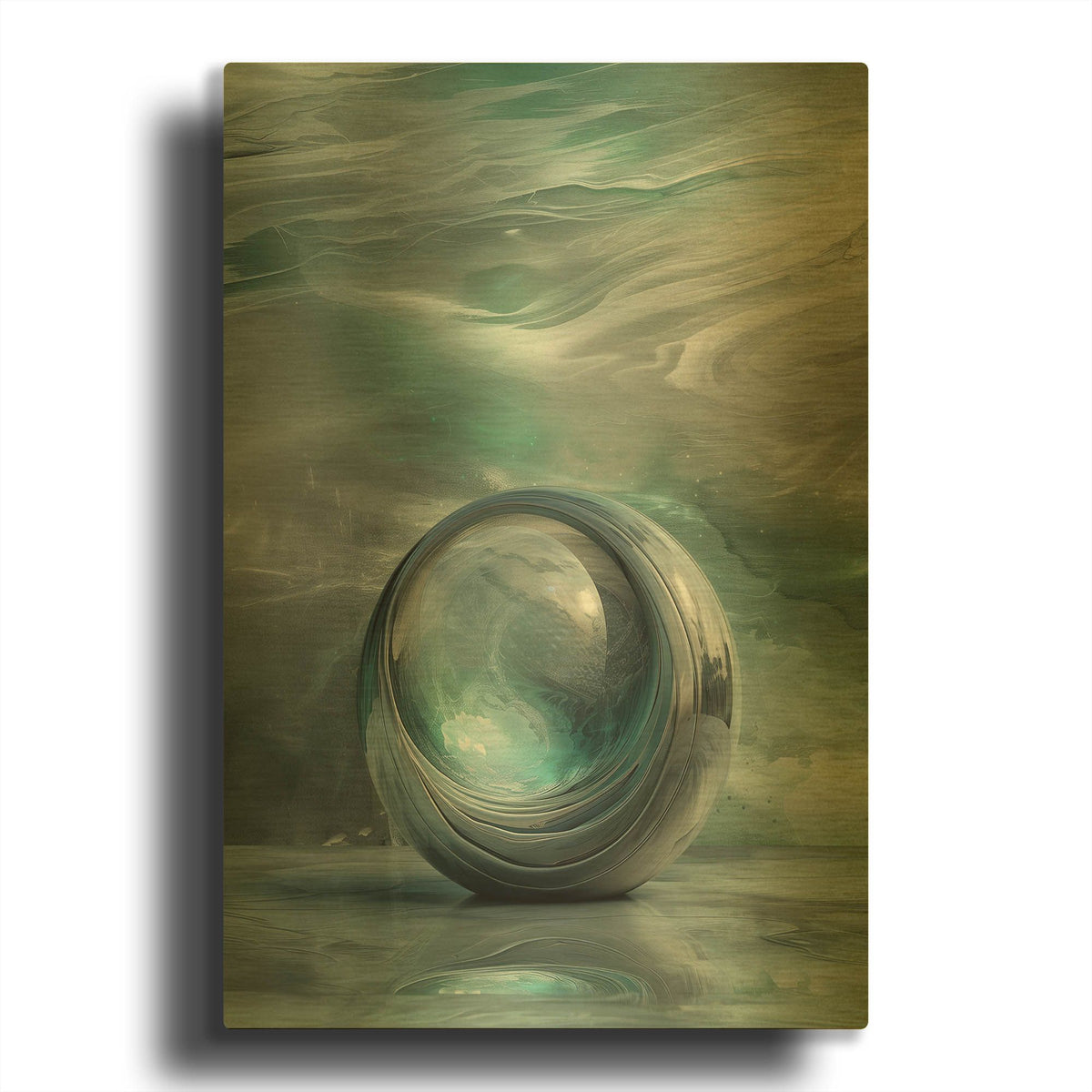 'Serenity 2' By r3darch0n Gold Metal Wall Art