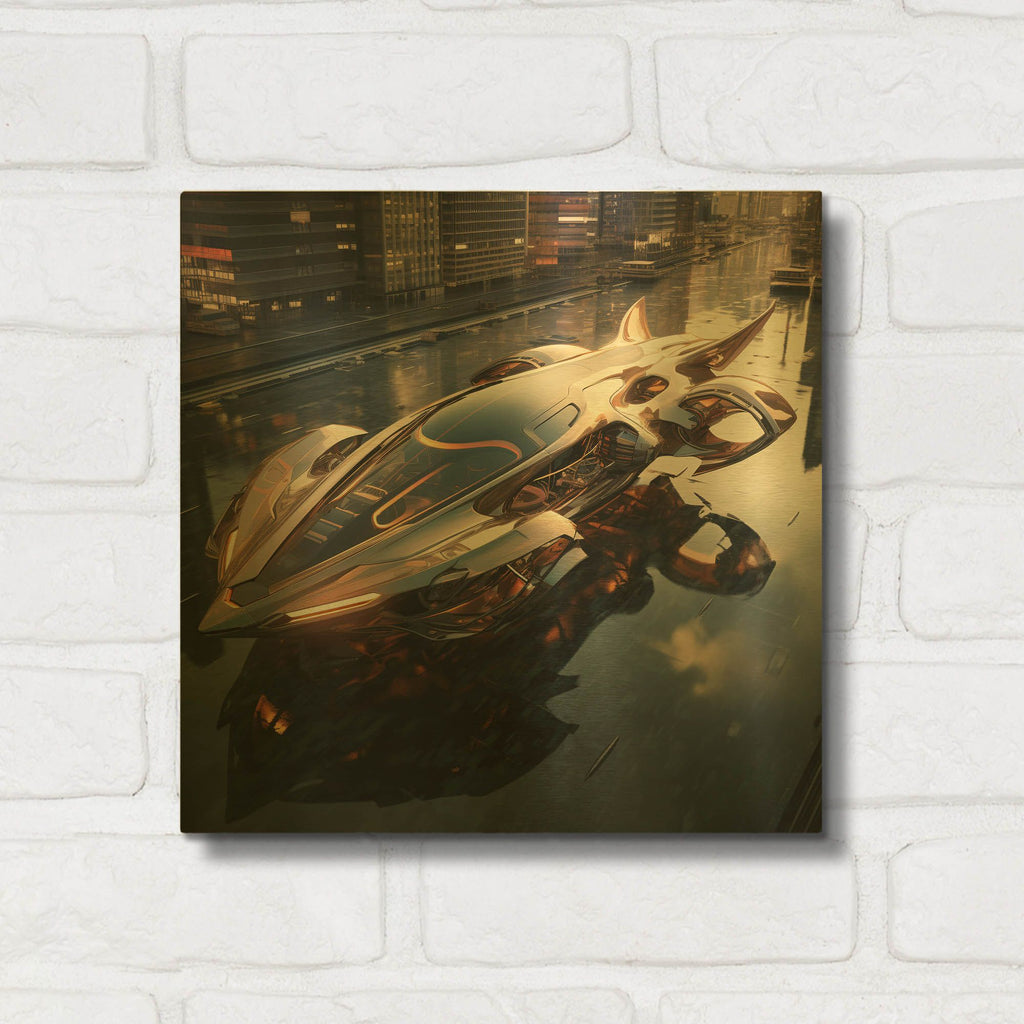 'Sky Piercer' By r3darch0n Gold Metal Wall Art