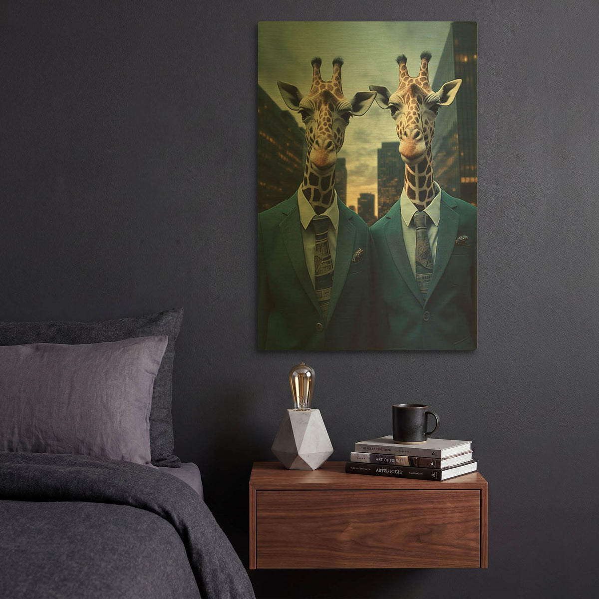 'Skyward Ambitions' By r3darch0n Gold Metal Wall Art