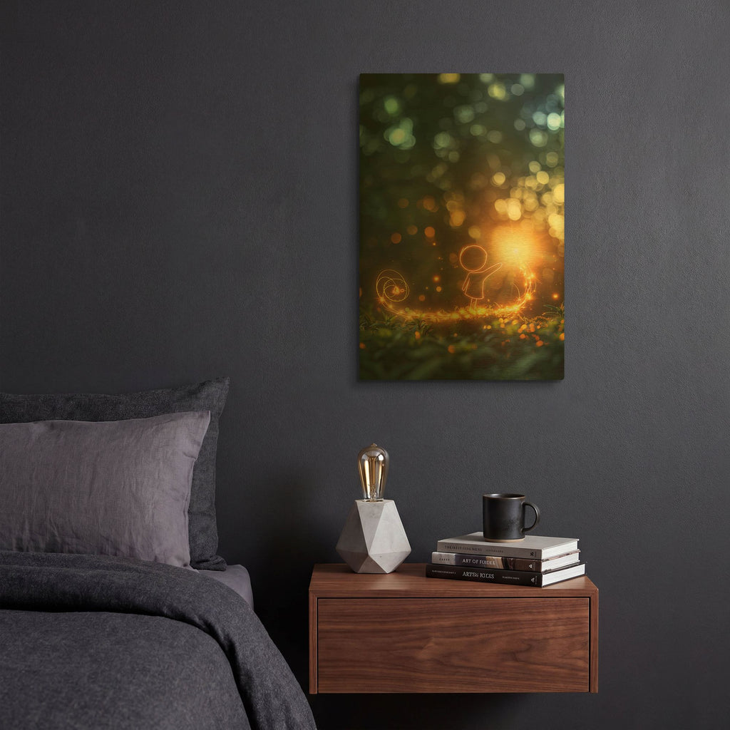 'Spring Magic' By r3darch0n Gold Metal Wall Art