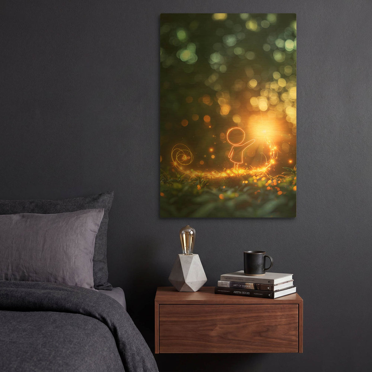 'Spring Magic' By r3darch0n Gold Metal Wall Art