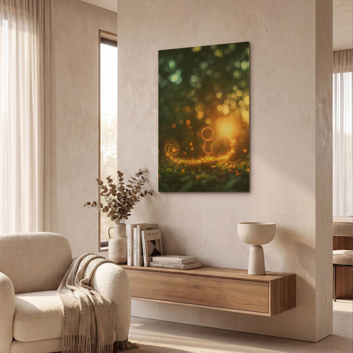 'Spring Magic' By r3darch0n Gold Metal Wall Art