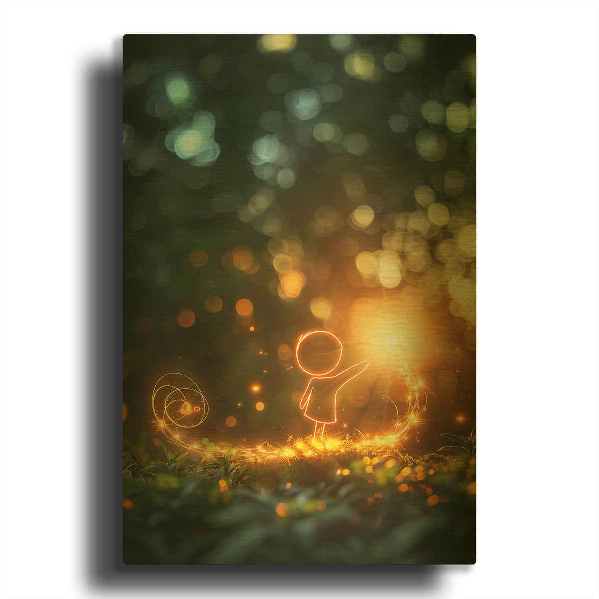 'Spring Magic' By r3darch0n Gold Metal Wall Art