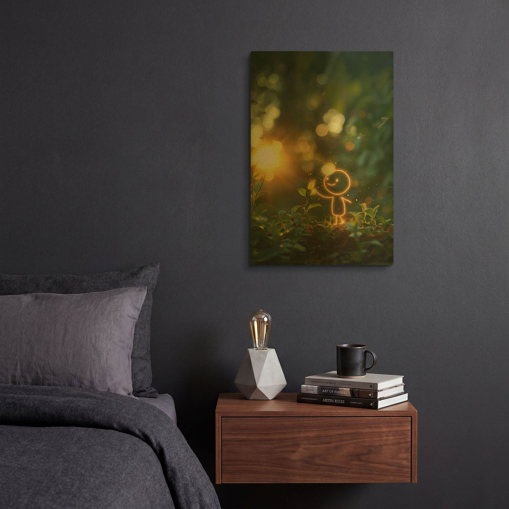 'Spring' By r3darch0n Gold Metal Wall Art