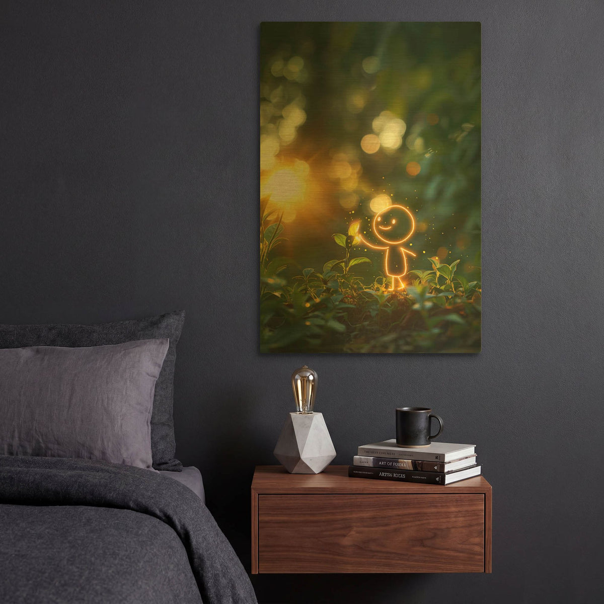 'Spring' By r3darch0n Gold Metal Wall Art