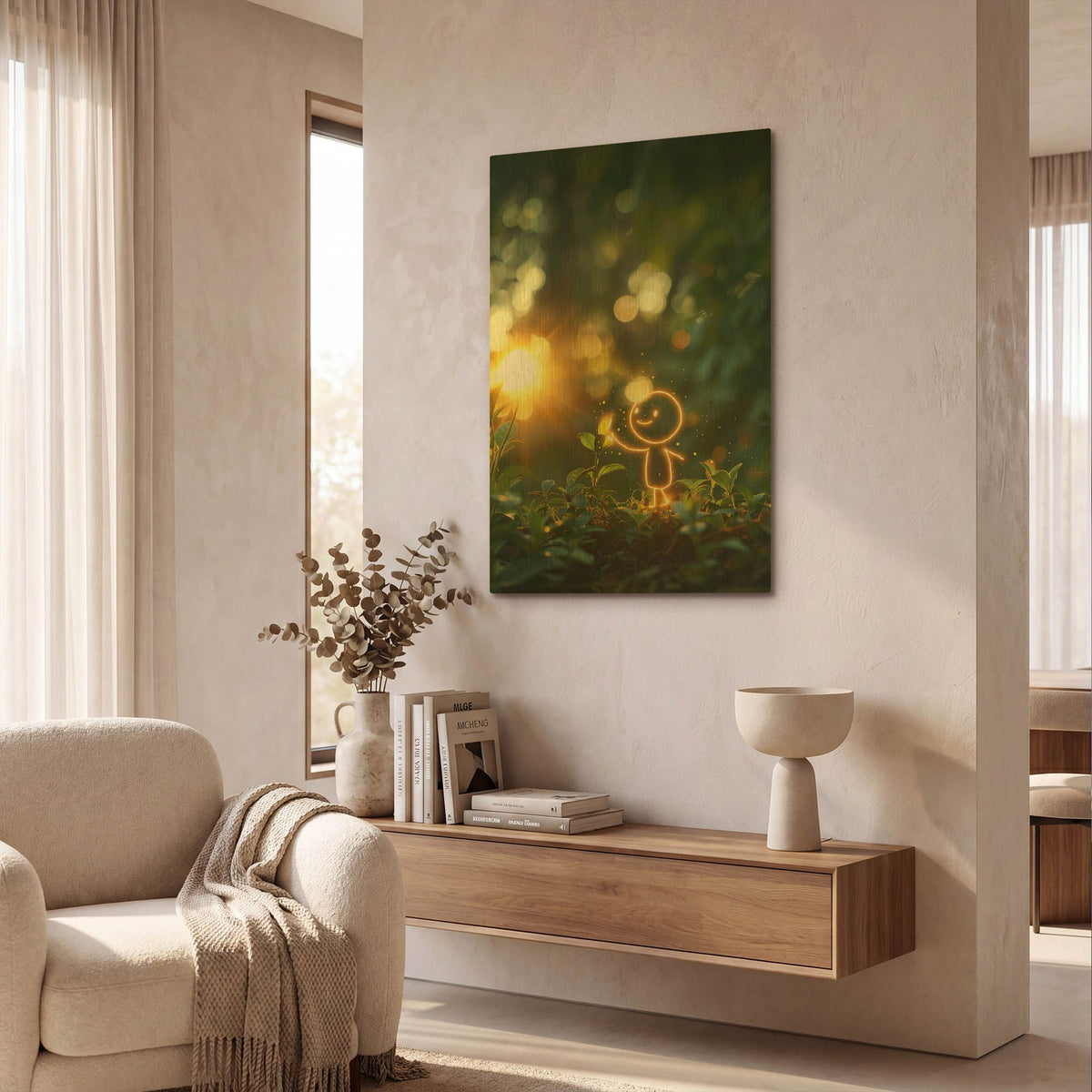 'Spring' By r3darch0n Gold Metal Wall Art
