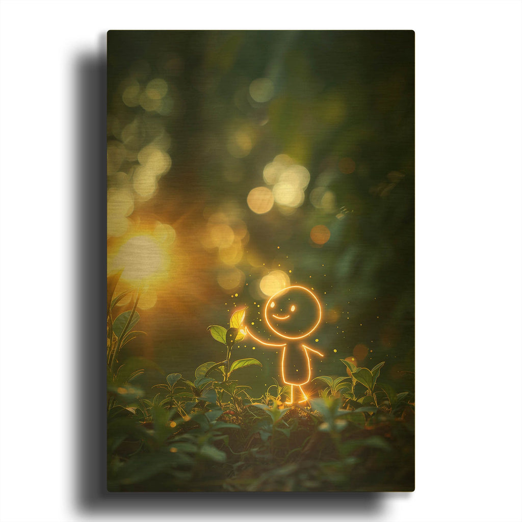 'Spring' By r3darch0n Gold Metal Wall Art