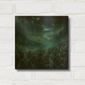 'Starry Field' By r3darch0n Gold Metal Wall Art