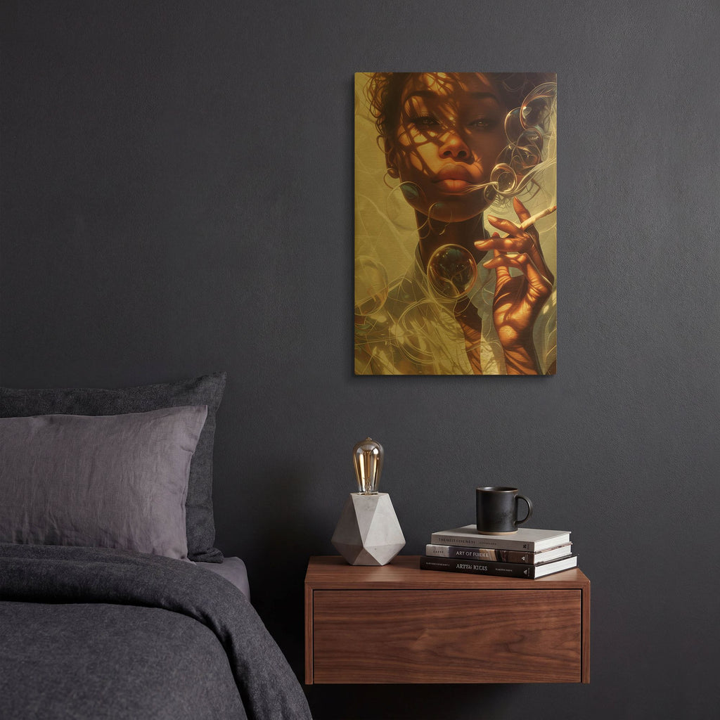 'Sublime' By r3darch0n Gold Metal Wall Art