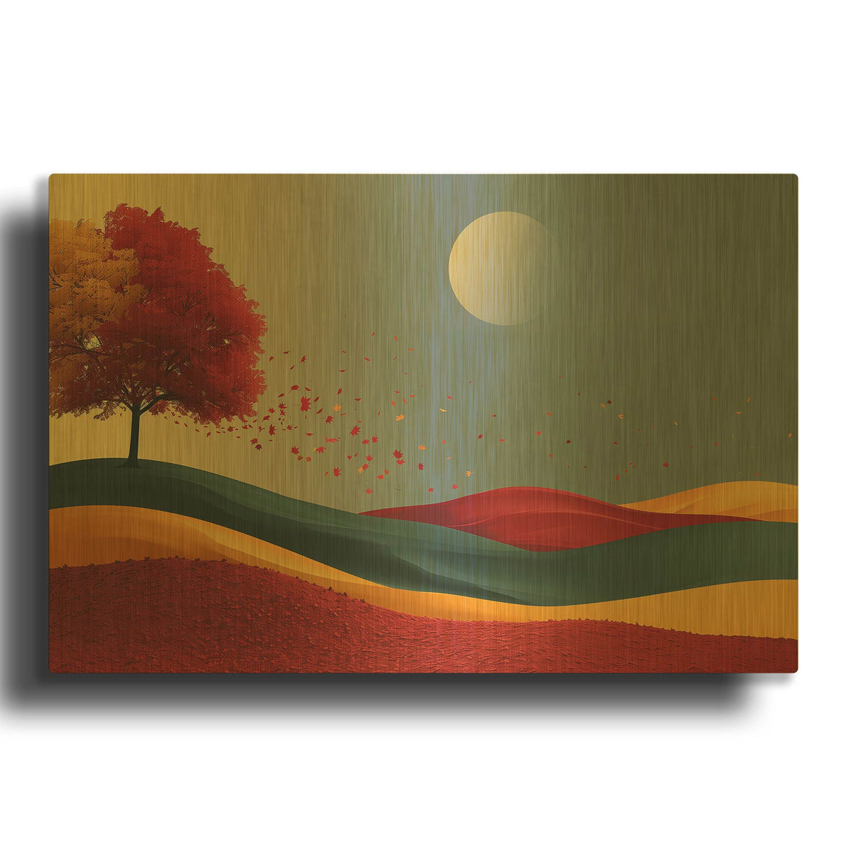 'Sunset Dreams' By r3darch0n Gold Metal Wall Art