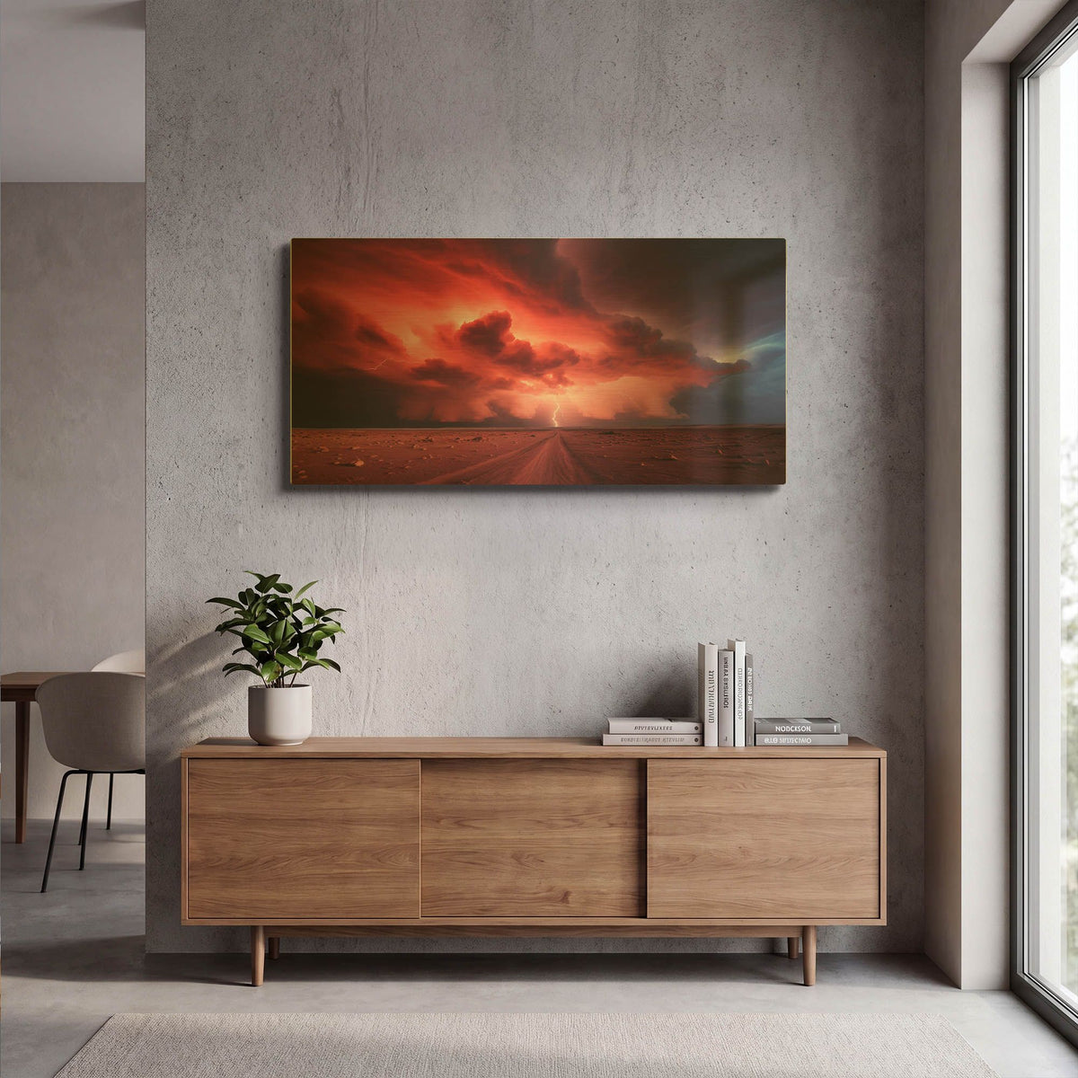 'Supercell Red' By r3darch0n Gold Metal Wall Art