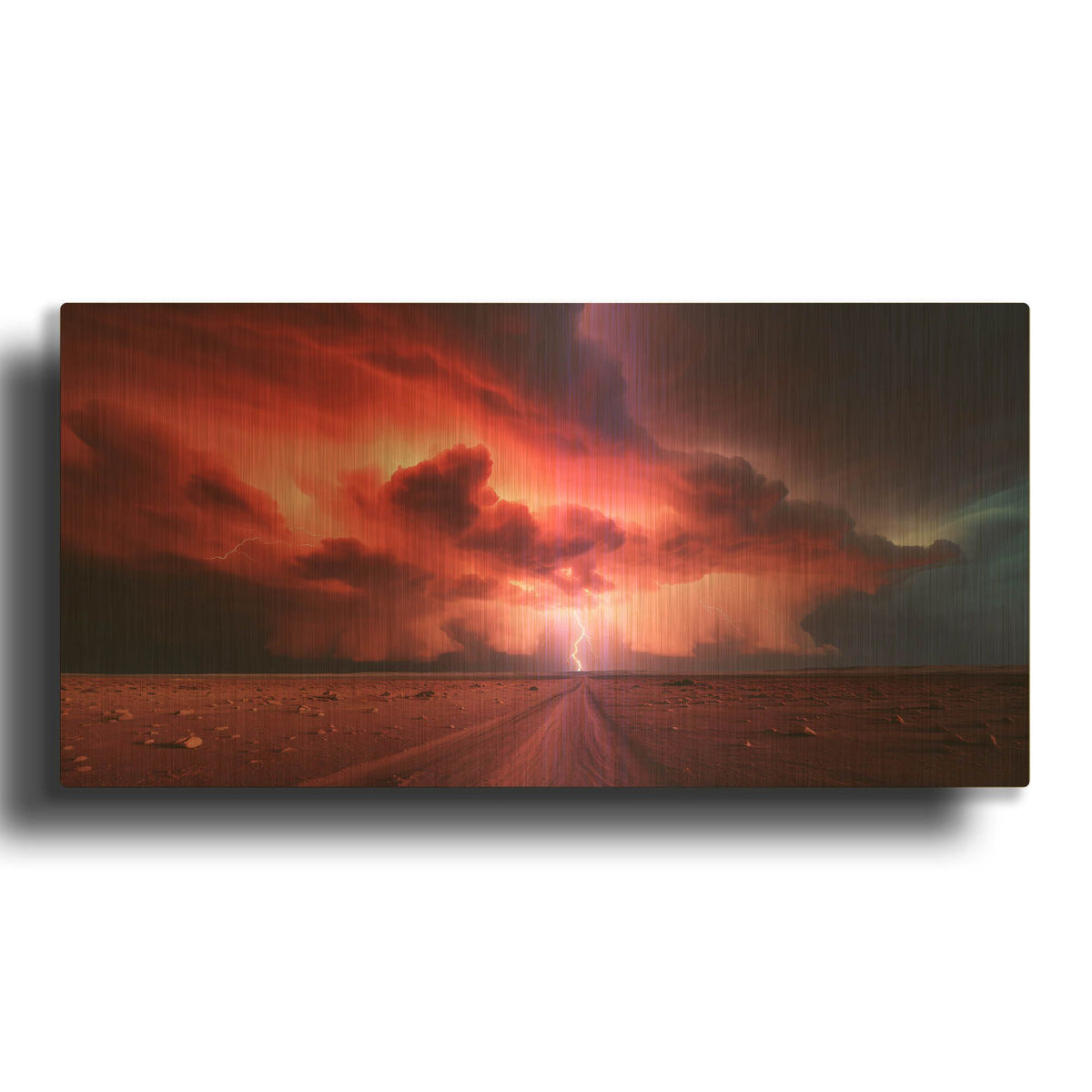'Supercell Red' By r3darch0n Gold Metal Wall Art