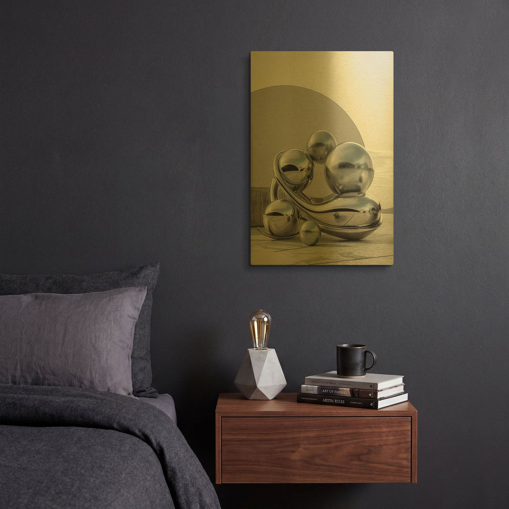 'Teamwork' By r3darch0n Gold Metal Wall Art