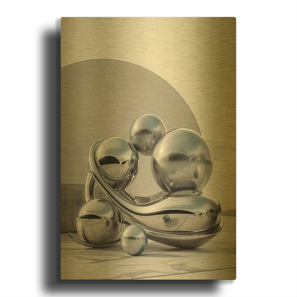 'Teamwork' By r3darch0n Gold Metal Wall Art