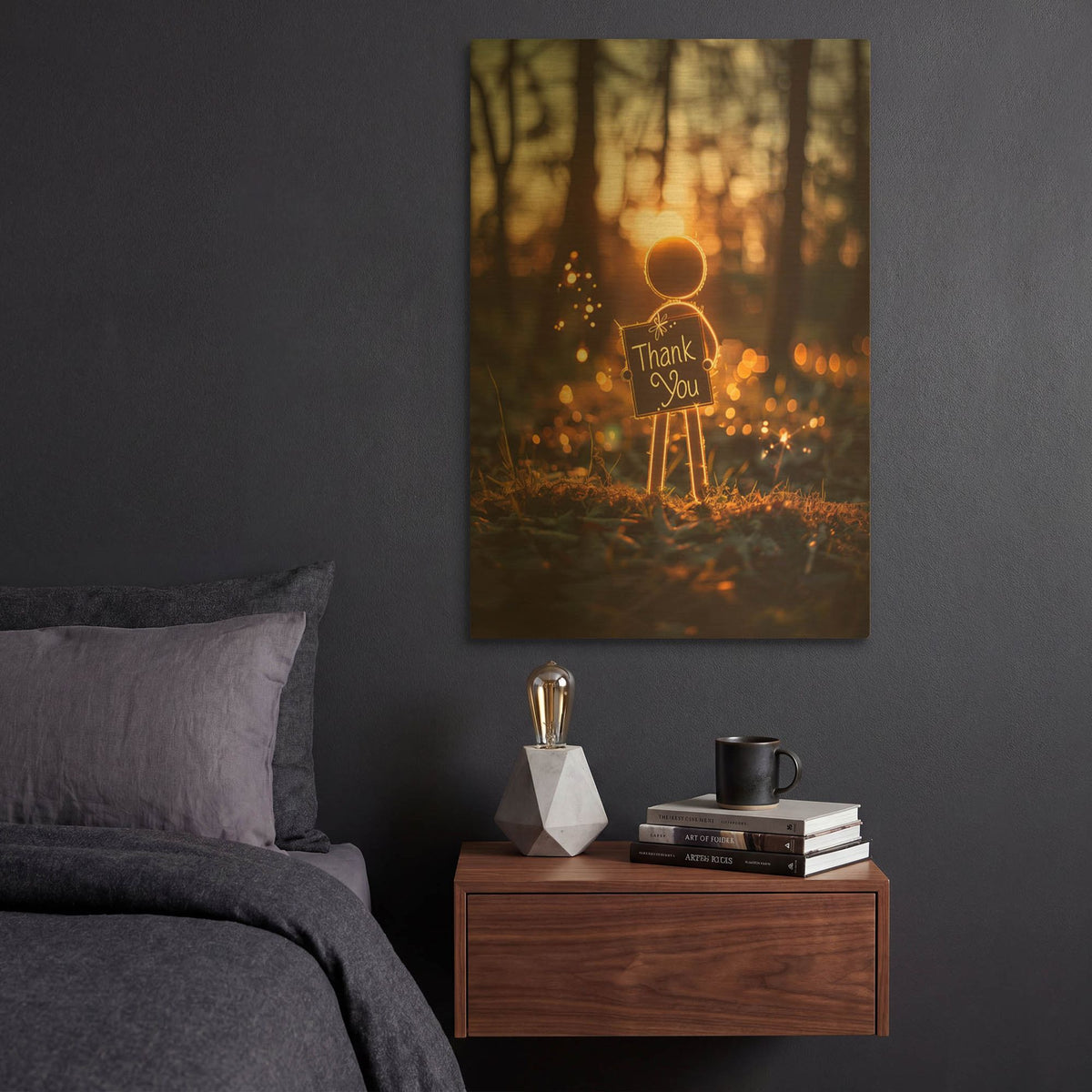 'Thanks' By r3darch0n Gold Metal Wall Art