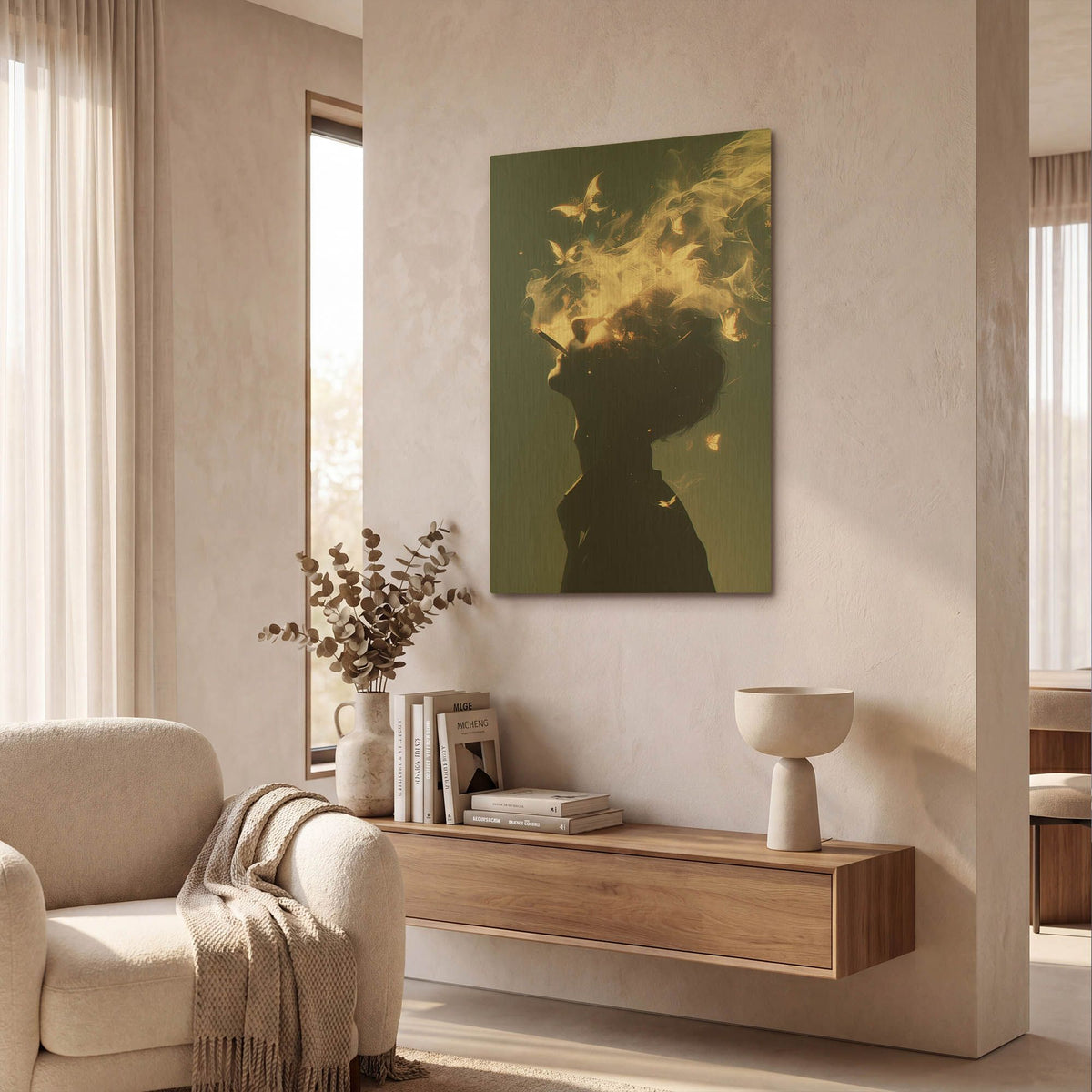 'The Questions' By r3darch0n Gold Metal Wall Art