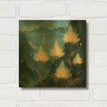 'The Stars of Autumn' By r3darch0n Gold Metal Wall Art