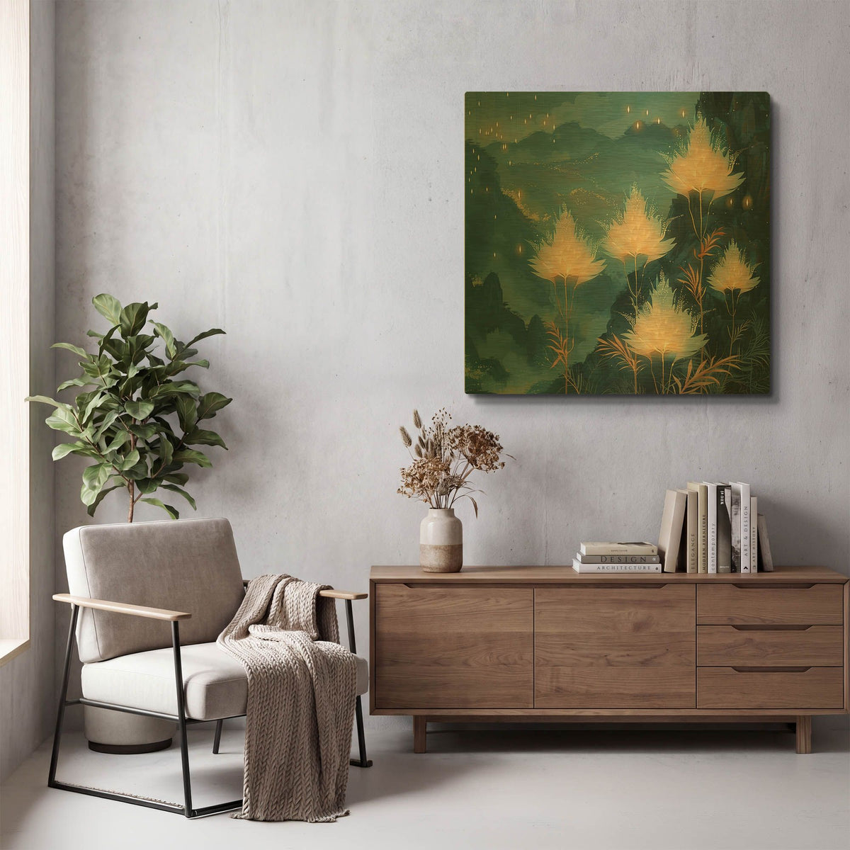 'The Stars of Autumn' By r3darch0n Gold Metal Wall Art
