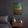'Thinking of You' By r3darch0n Gold Metal Wall Art