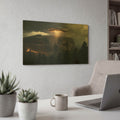 'Visitors' By r3darch0n Gold Metal Wall Art