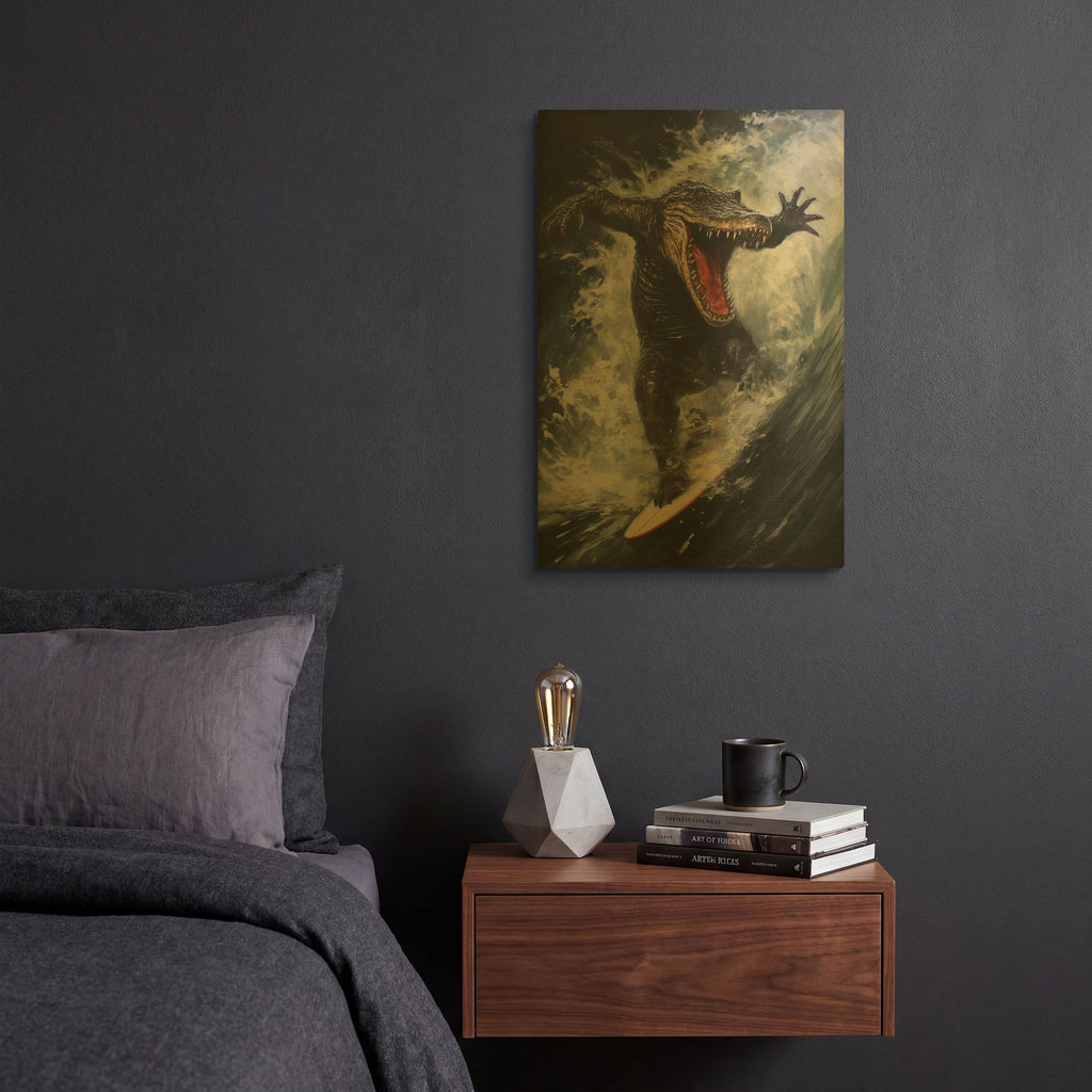 'Wave Rider' By r3darch0n Gold Metal Wall Art