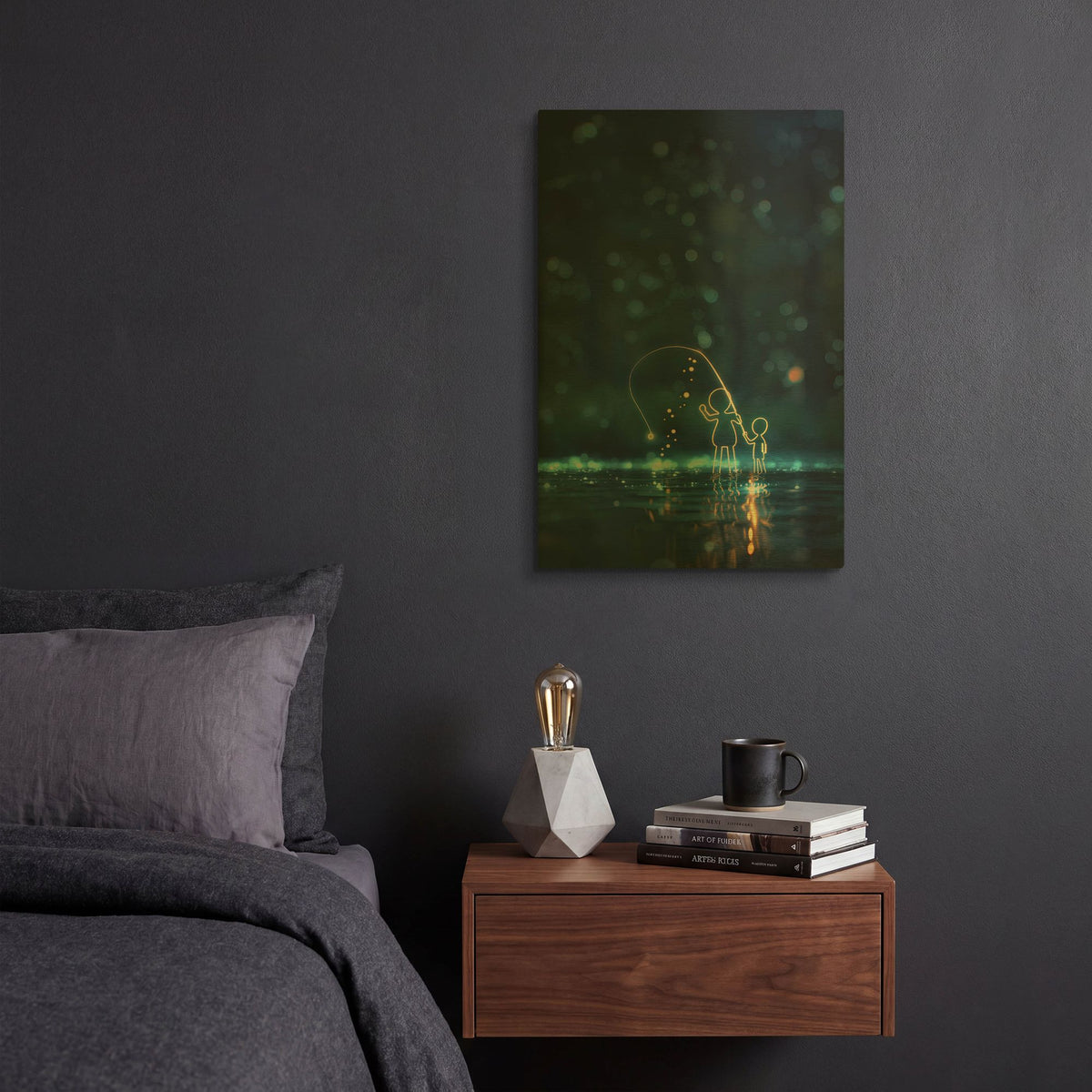 'We Caught Something' By r3darch0n Gold Metal Wall Art