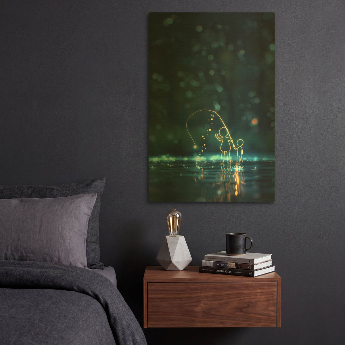 'We Caught Something' By r3darch0n Gold Metal Wall Art