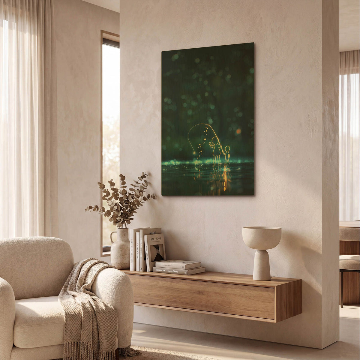 'We Caught Something' By r3darch0n Gold Metal Wall Art