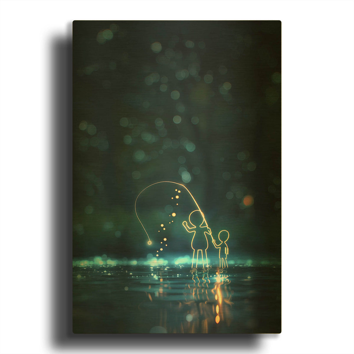 'We Caught Something' By r3darch0n Gold Metal Wall Art