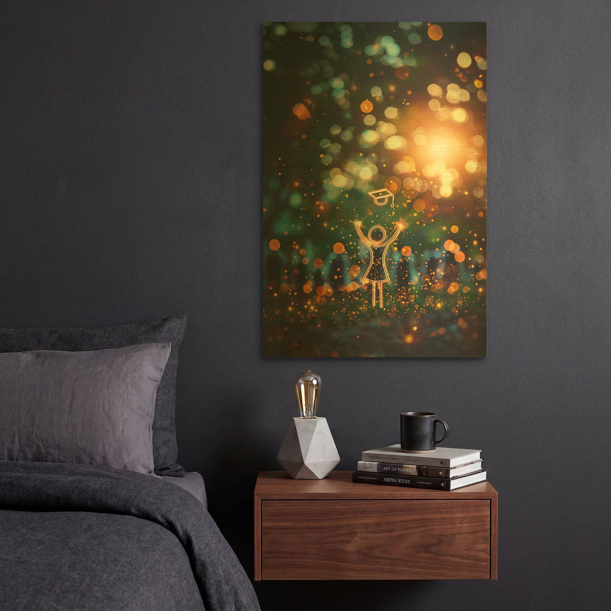'We Did It' By r3darch0n Gold Metal Wall Art