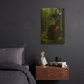 'Witch on the Porch' By r3darch0n Gold Metal Wall Art