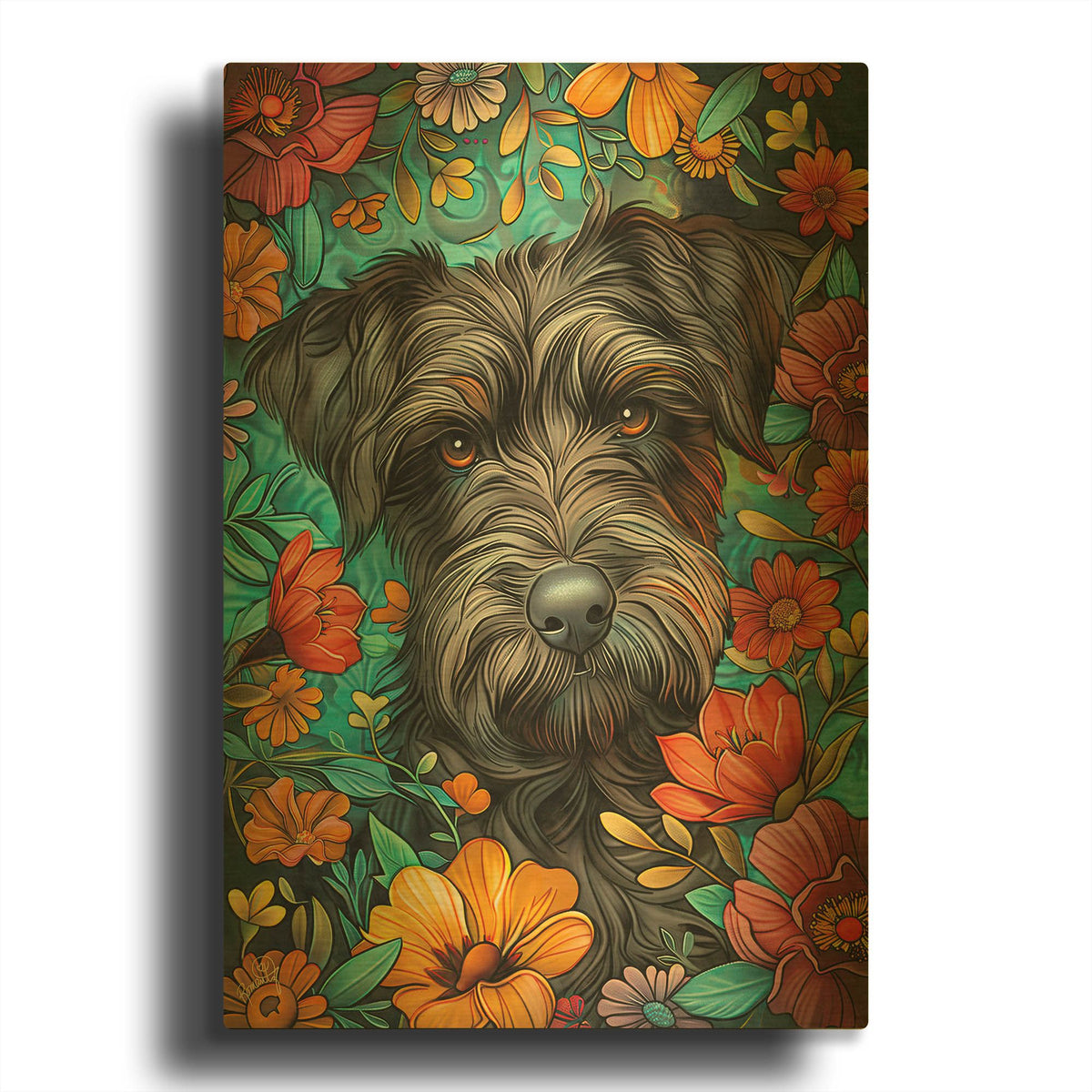 'Bella' By Romantz Art Gold Metal Wall Art